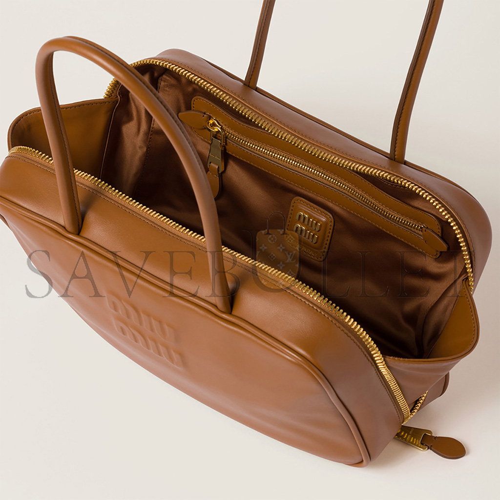 MIU MIU BEAU LEATHER TOP-HANDLE BAG 5BB172 (29*17*9cm) MIU MIU BEAU LEATHER TOP-HANDLE BAG 5BB172 (29*17*9cm)